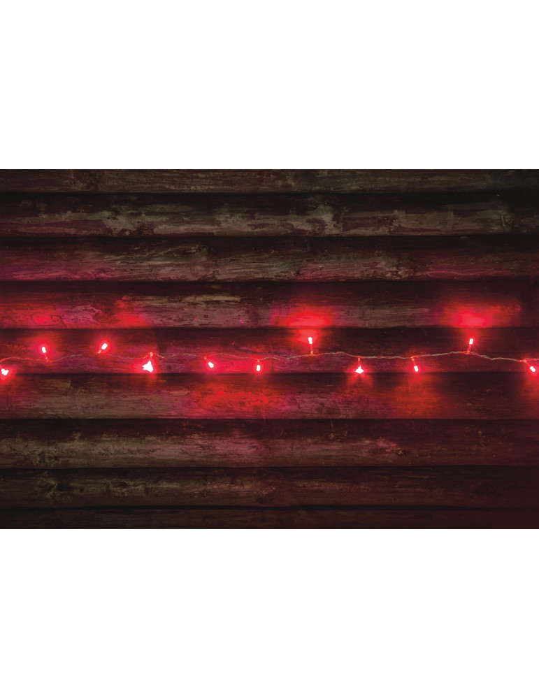 Valoketju 80-LEDIN, Punainen, Finnlumor