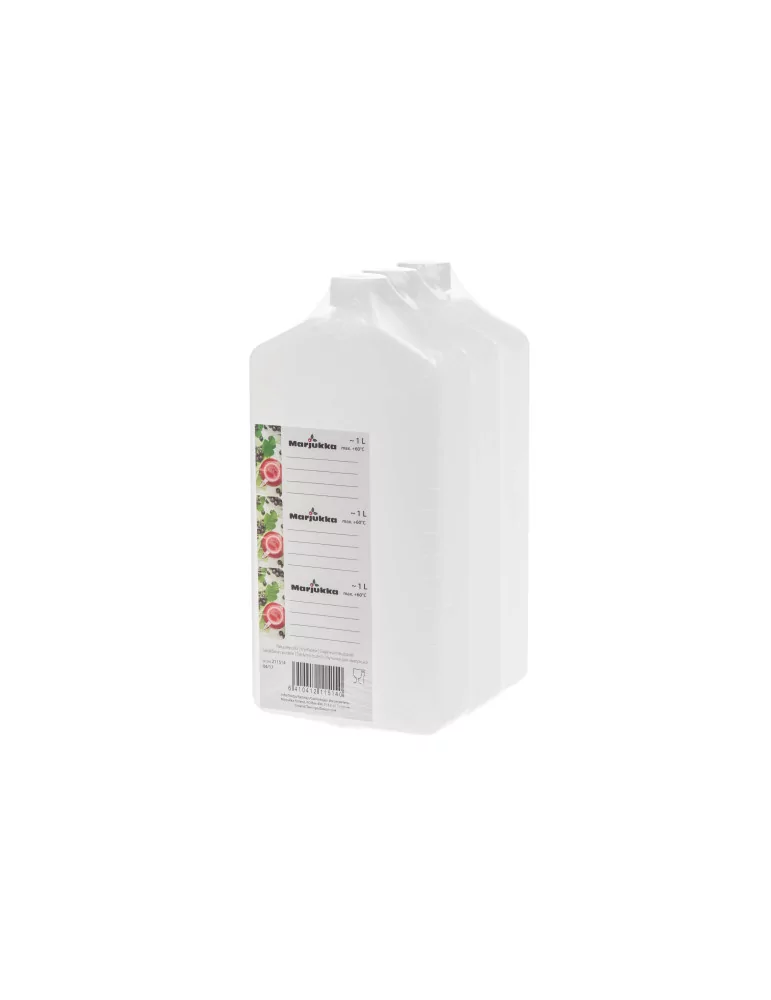 Pakastepullo 3x1 litra litteä