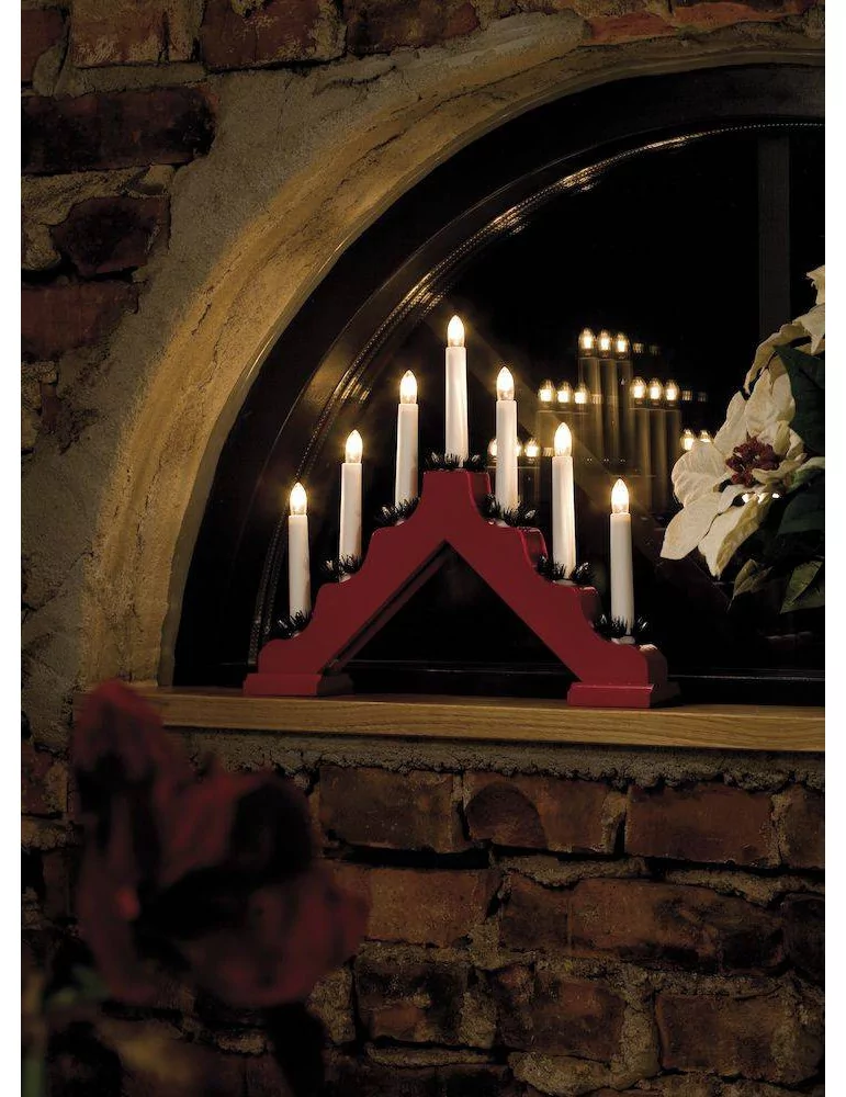 Kynttelikkö punainen Konstsmide