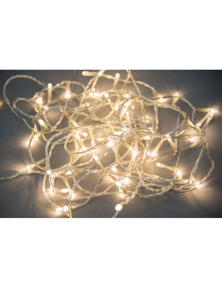 Valoketju 80-ledin lämmin valkoinen Finnlumor