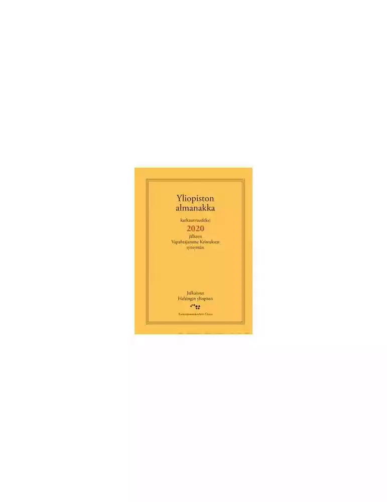 Yliopiston almanakka 2020 pieni