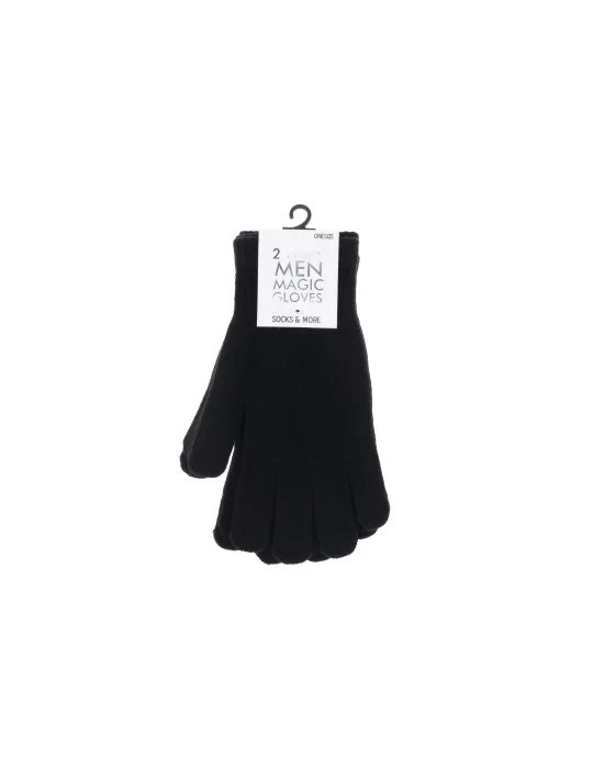 Magic käsineet miesten 2-paria musta