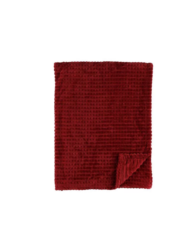 Torkkupeitto Comfy 140x200 cm viininpunainen 4Livi