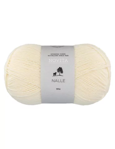 Nalle 100 g luonnonvalkoinen 010