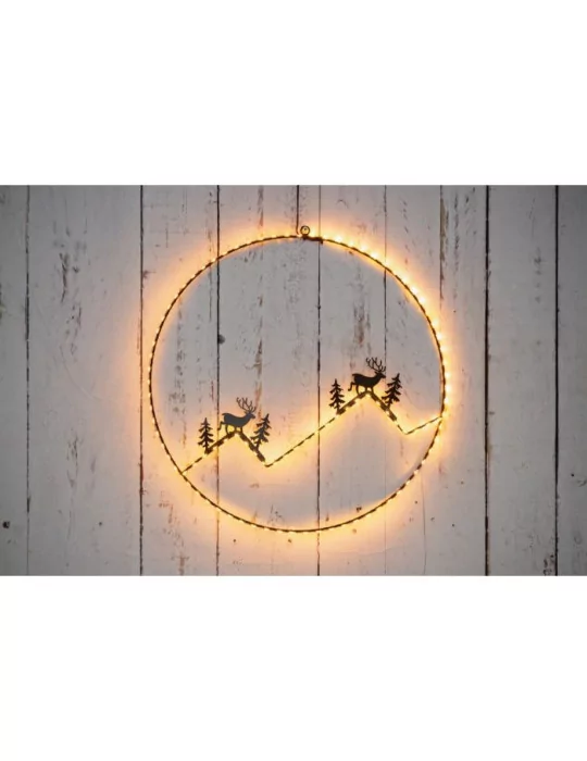 Seinäkoriste valolla Porot ja tunturit Finnlumor