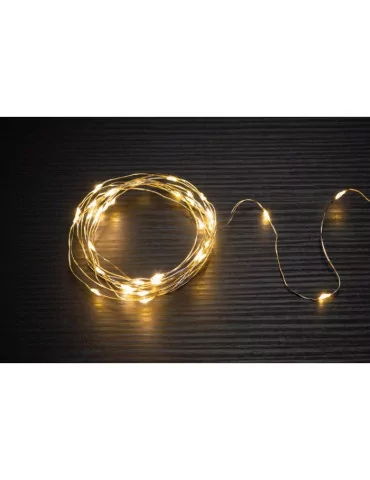 Paristovalot Silver lämmin valkoinen 40 LED, Finnl