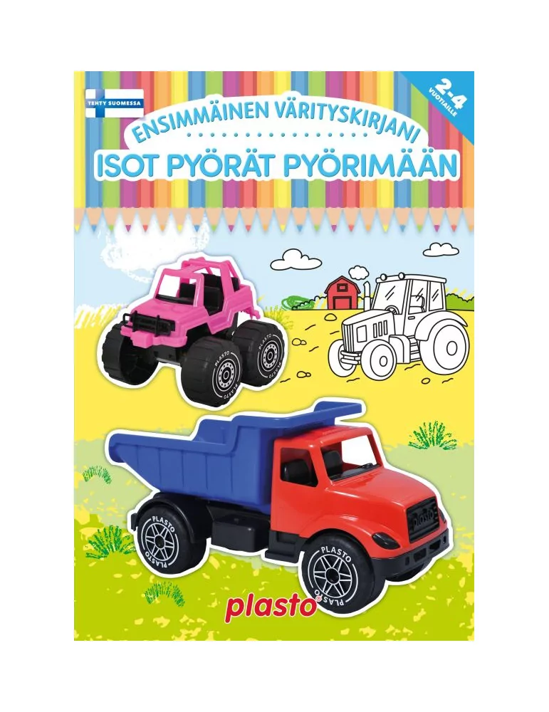 Ensimmäinen värityskirjani, Isot pyörät pyörimään