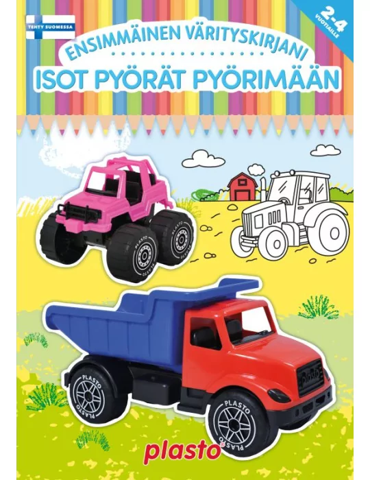 Ensimmäinen värityskirjani, Isot pyörät pyörimään