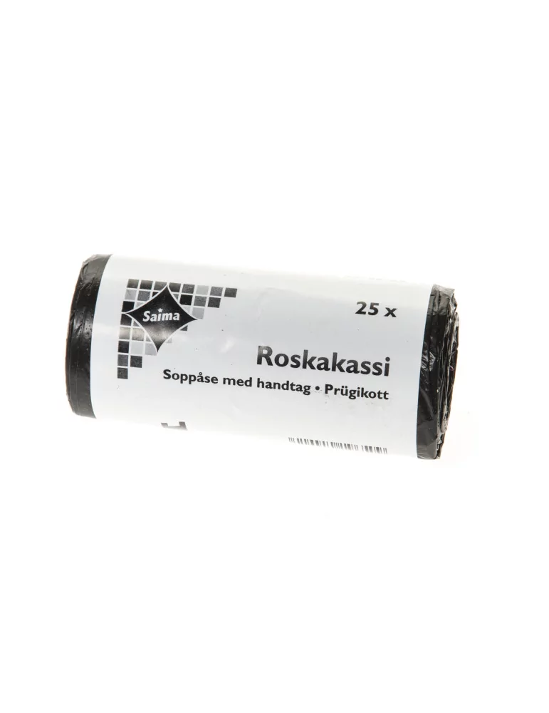 Roskapussi musta 30 l/25 kpl