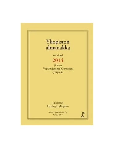 Yliopiston almanakka 2014