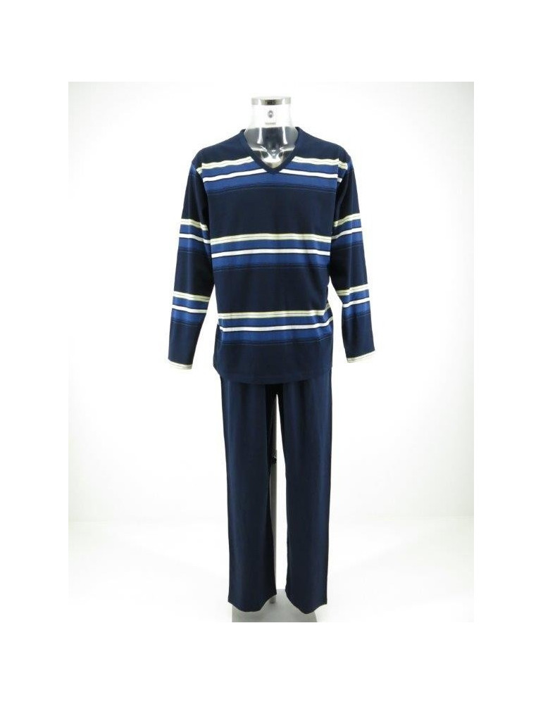 Miesten pyjama siniraita